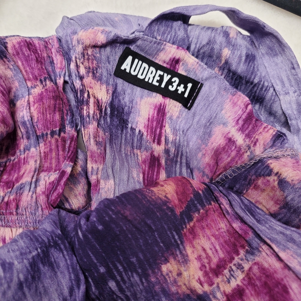 Nwot Purple and Pink Tie-Dye Jumpsuit - Picture 6 of 7